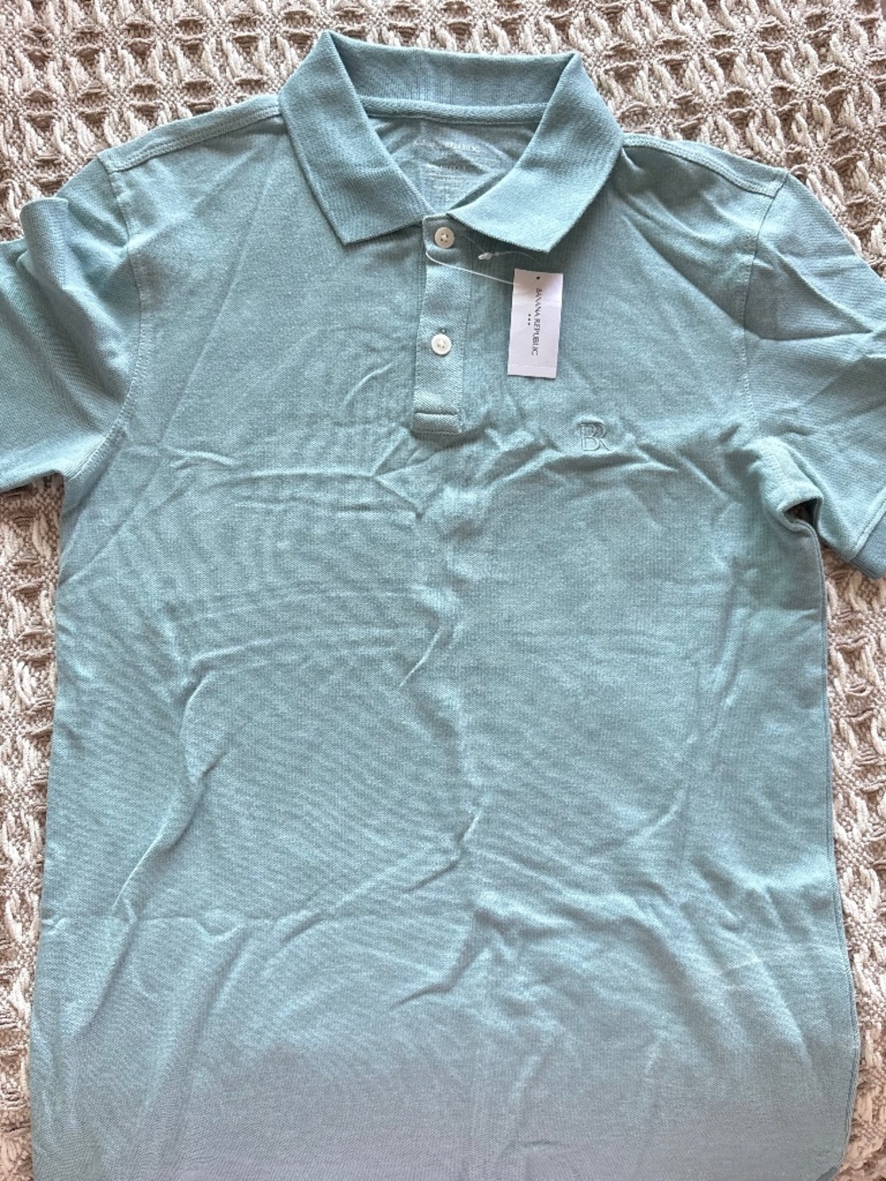 Banana Republic Polo Shirt Soft Sky Blue